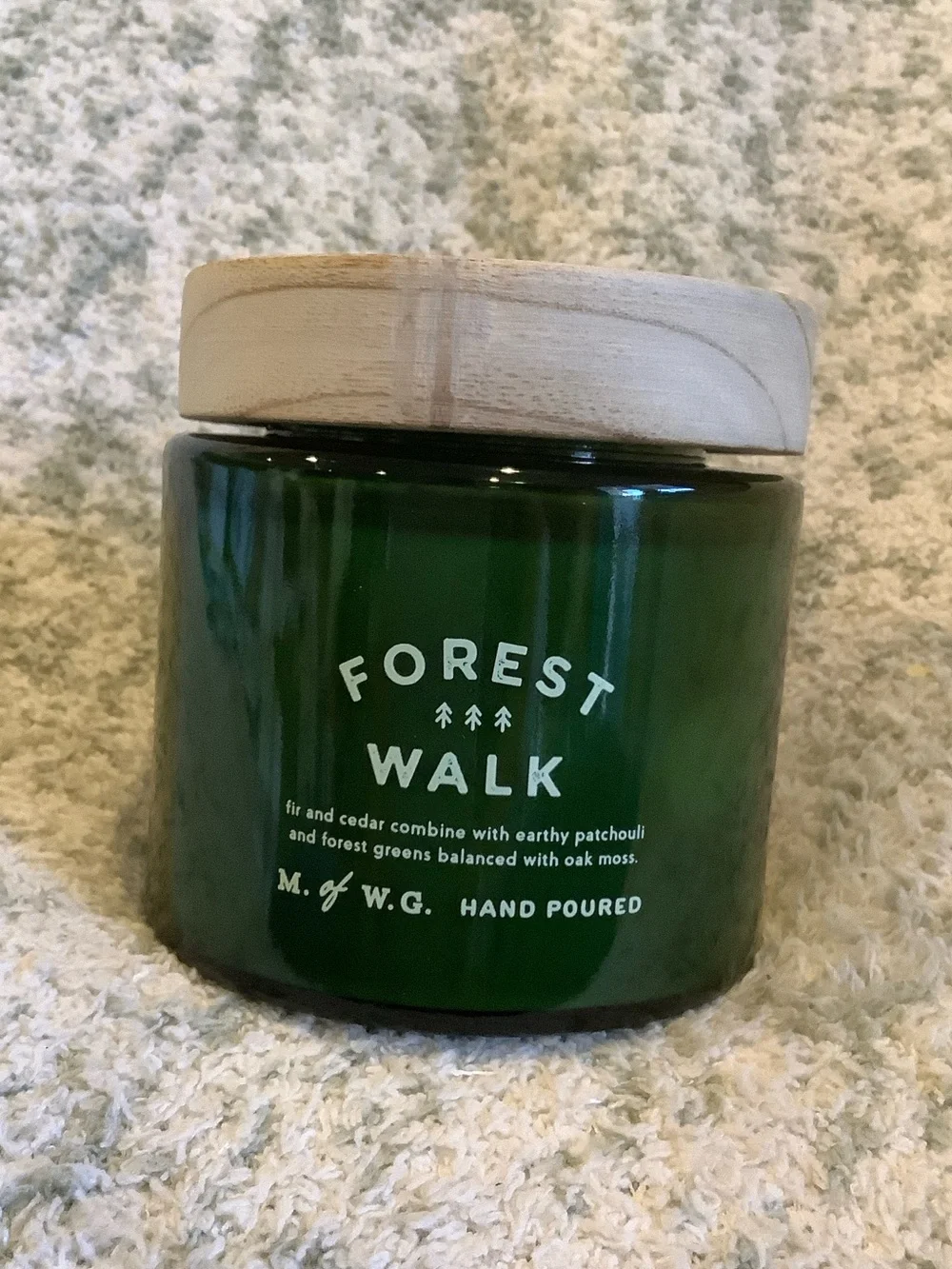 Forest Walk Hand Poured Scented Soy Wax Candle With Pressure Lid NWT 12.20 oz.